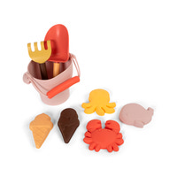 Strandset I Silikon - Peach Mix