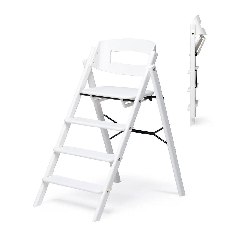 Klapp Matstol - Benvit | Baby & Barn - Äta - Barnstolar & tillbehör - Barnstolar utan tillbehör | BabyMode