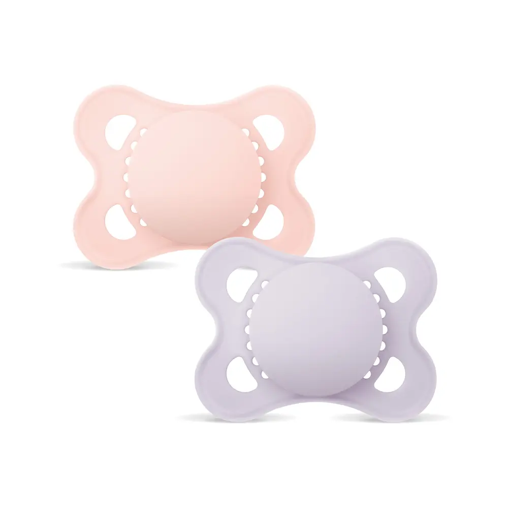 Original Silk Napp 0-6 mån 2-pack - Pink Unprint | Baby & Barn - Sköta - Nappar | BabyMode