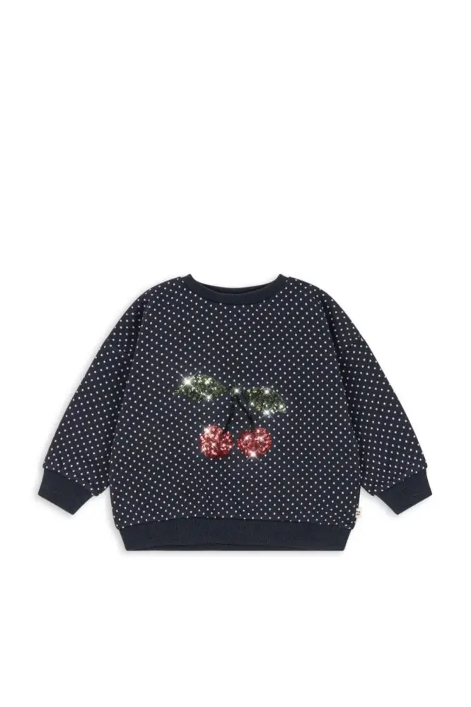 Konges Sløjd Lou Dot Sequin Sweatshirt - Dot Tout Petite - 2 ÅR