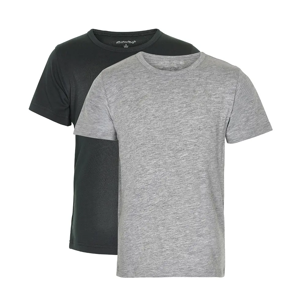 T-Shirts 2-pack - Anthracite Black - 134 | Barnkläder - Toppar - T-shirts & toppar | BabyMode