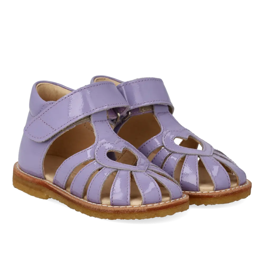 Sandaler för nybörjare med hjärta - Amethyst - 22 | Barnskor - Lära-gå-skor & prewalkers - Sandaler för nybörjare | BabyMode