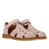 Sandal med blomster og velcro - 3282
