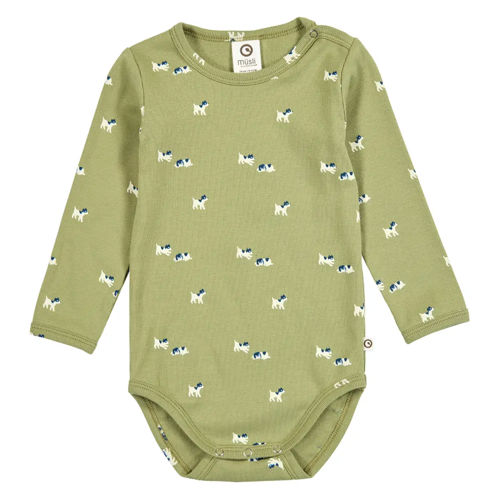 BFF Ribbad Body - Spring/ Navy/ Tofu - 62 | Barnkläder - Bodys & overaller - Långärmad body | BabyMode
