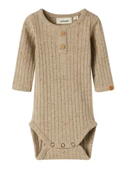 Långärmad Body Omilo - Pure Cashmere | Kläder - Bodys & overaller - Långärmad body | BabyMode