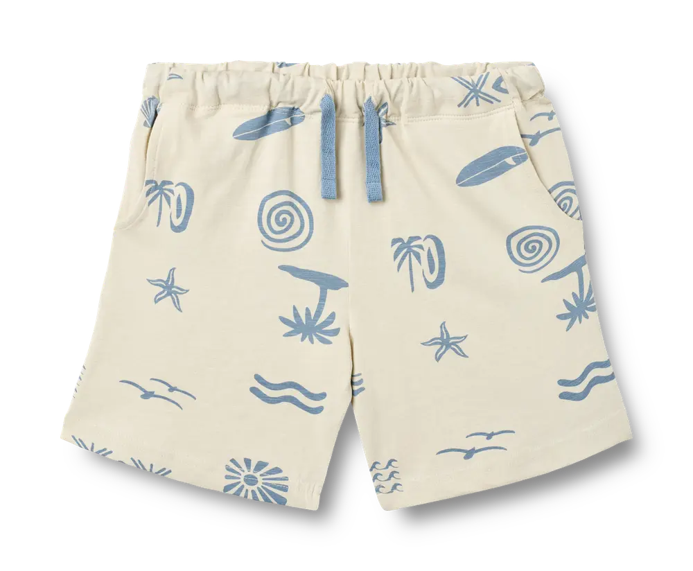 Kalle Jersey Shorts - Summer island - 122 | Barnkläder - Underdelar - Shorts | BabyMode