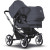Donkey 5 Duo/Syskonvagn - stormy blue/graphite stel