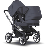 Donkey 5 Duo/Syskonvagn - stormy blue/graphite stel