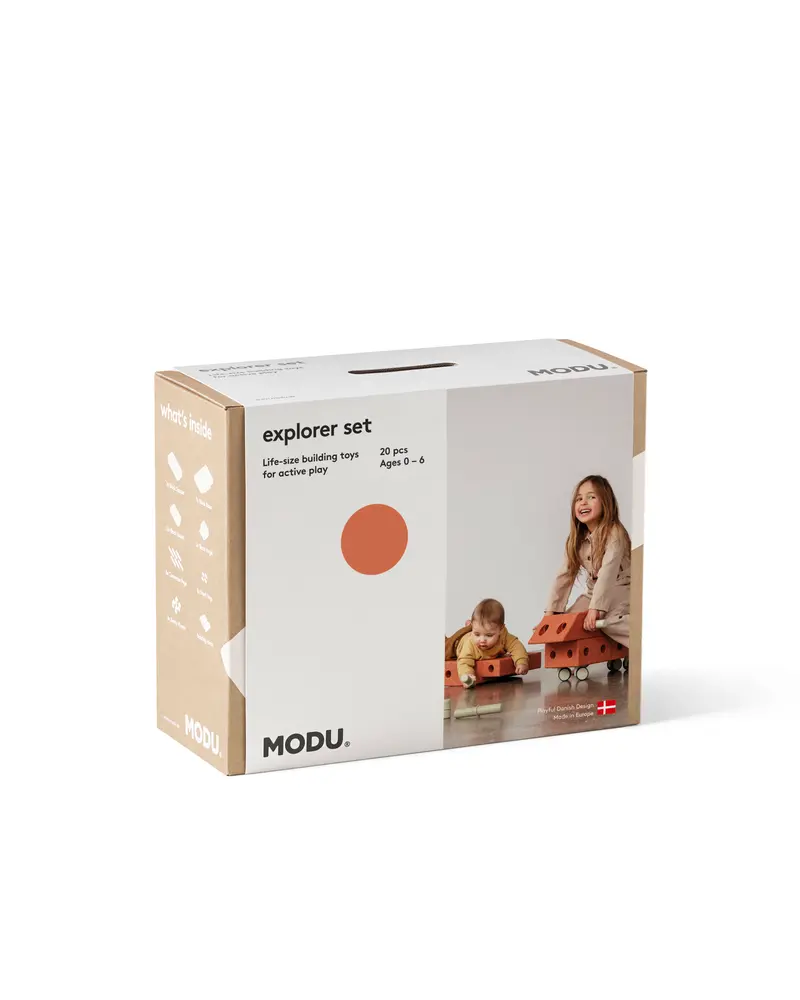 Explorer Byggsats - Burnt Orange/Dusty Green | Leksaker - Aktivitetsleksaker - Motorikleksaker | BabyMode