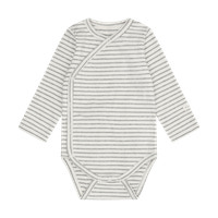 Fixoni Långärmad Rib Wrap Body - Flint Gray Melange