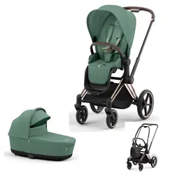 Cybex E-Priam Duovagn - Leaf green/Rosegold