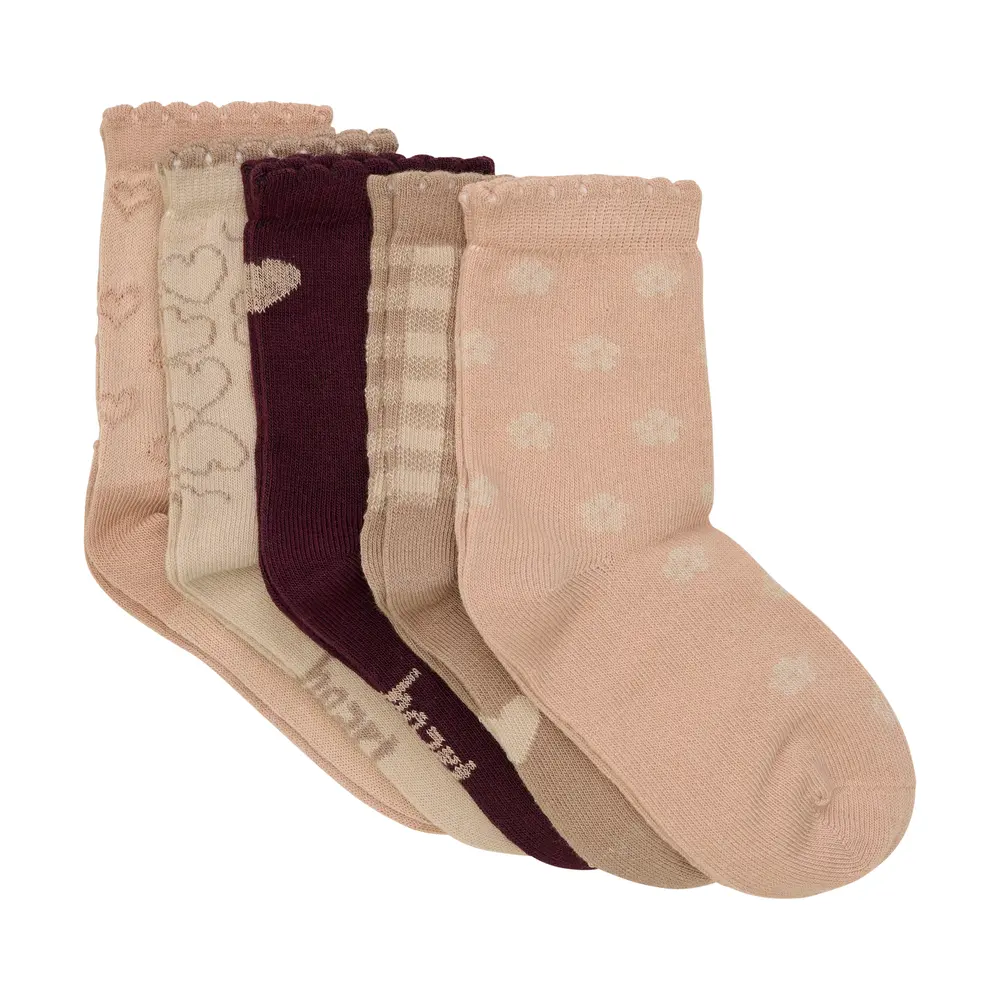 Strumpor 5-pack - Rose Dust - 27\30 | Barnkläder - Strumpor & strumpbyxor - Strumpor | BabyMode