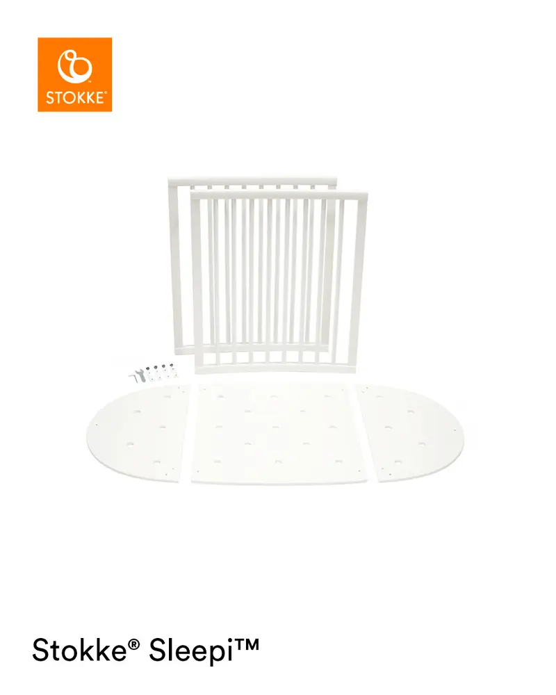 Stokke® Sleepi V3 Spjälsäng Förlängning - White | Barnrum - Barnsängar & vaggor - Spjälsängar | BabyMode