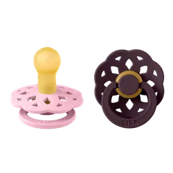 Sut Boheme 2Pk Latex Str 1 Baby Pink/Plum | Baby & Barn - Sköta - Nappar | BabyMode