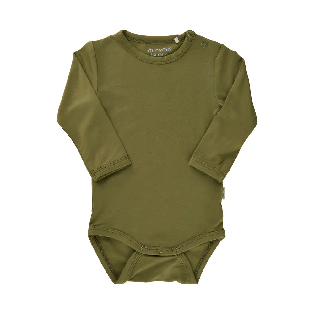 Långärmad Body - Dried Herbs - 62 | Barnkläder - Bodys & overaller - Långärmad body | BabyMode