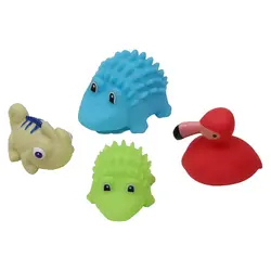 Badleksaker 4-pack - Exotiska Djur | Leksaker - Vattenlek - Badleksaker | BabyMode