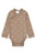 The New Siblings Nova Långärmad Wrap Body - Taupe Gray AOP TN