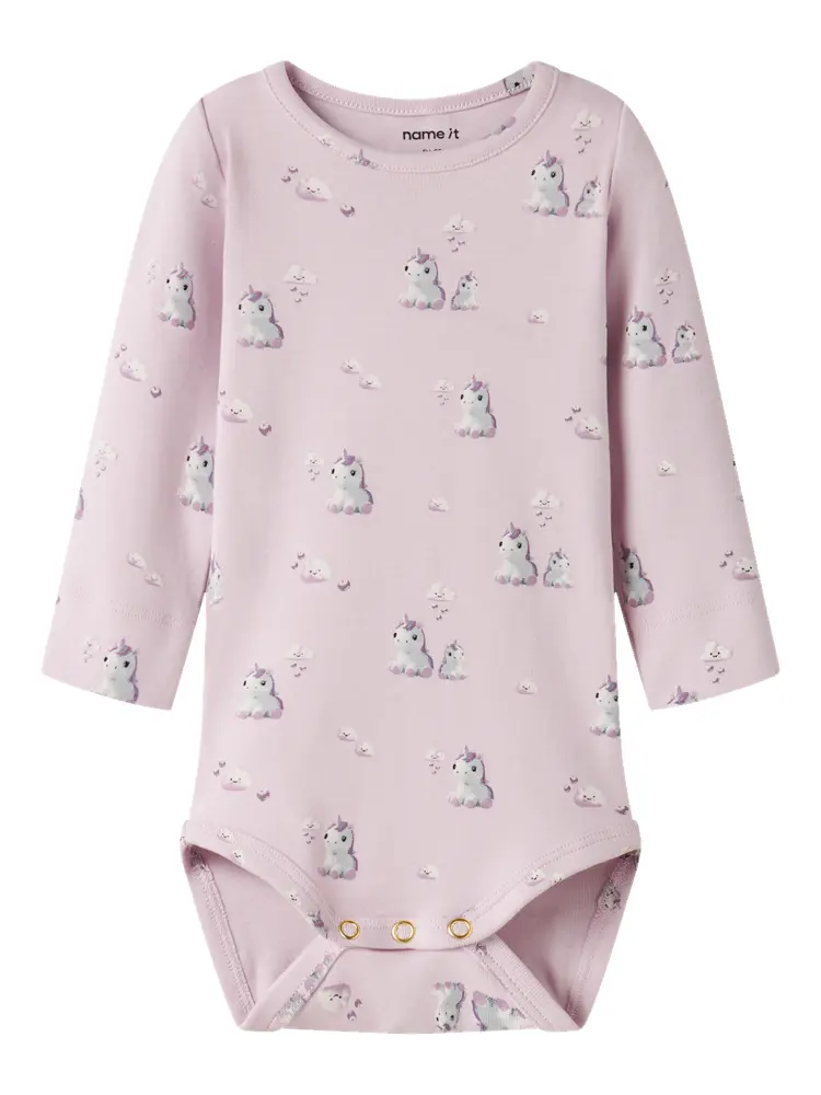 Name It Odele Långärmad Slim Body - Light Lilac - 50
