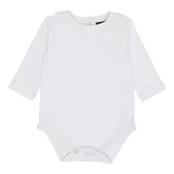 Skjortbody - Vit | Kläder - Bodys & overaller - Långärmad body | BabyMode