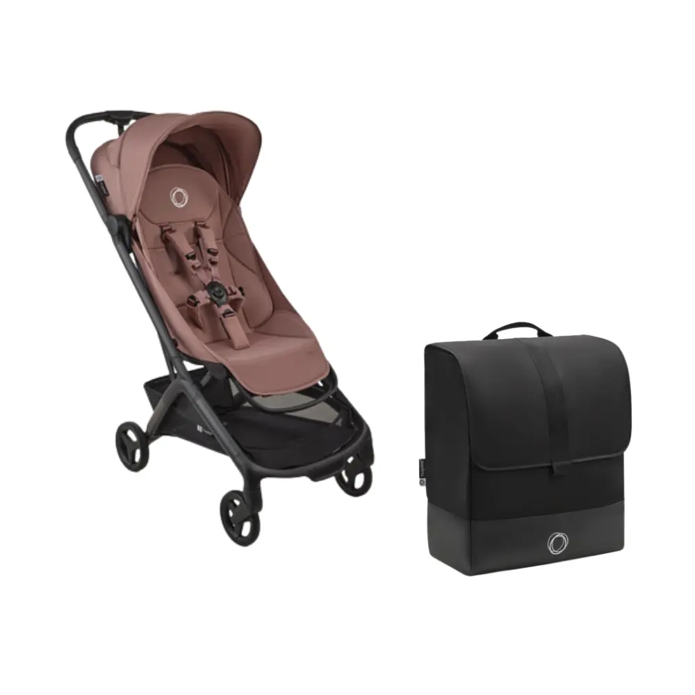 Bugaboo Butterfly 2 Resevagn inkl transportväska - Dusty Pink | Barnvagnar - Resevagnar & sulkys | BabyMode
