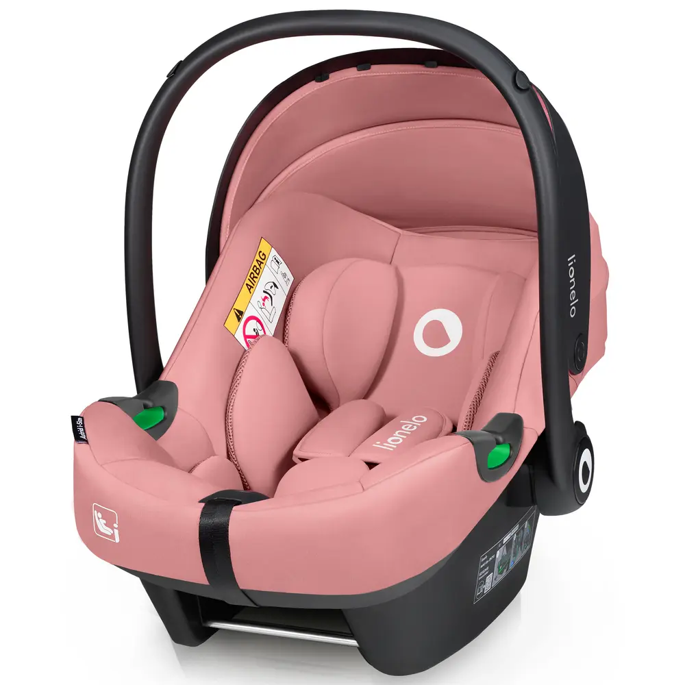 Lionelo Astrid i-Size Babyskydd - Pink Coral | Bilbarnstolar - Babyskydd 0-13 Kg | BabyMode