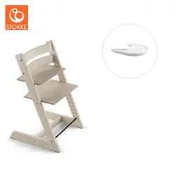 Tripp Trapp Stol & Bricka - Whitewash/vit | Baby & Barn | BabyMode