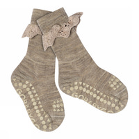 Halksäkra Strumpor – Merinoull med spets - 489