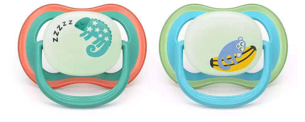 Ultra Air napp, natt, 6–18 m, blå/turkos | Baby & Barn - Sköta - Nappar | BabyMode