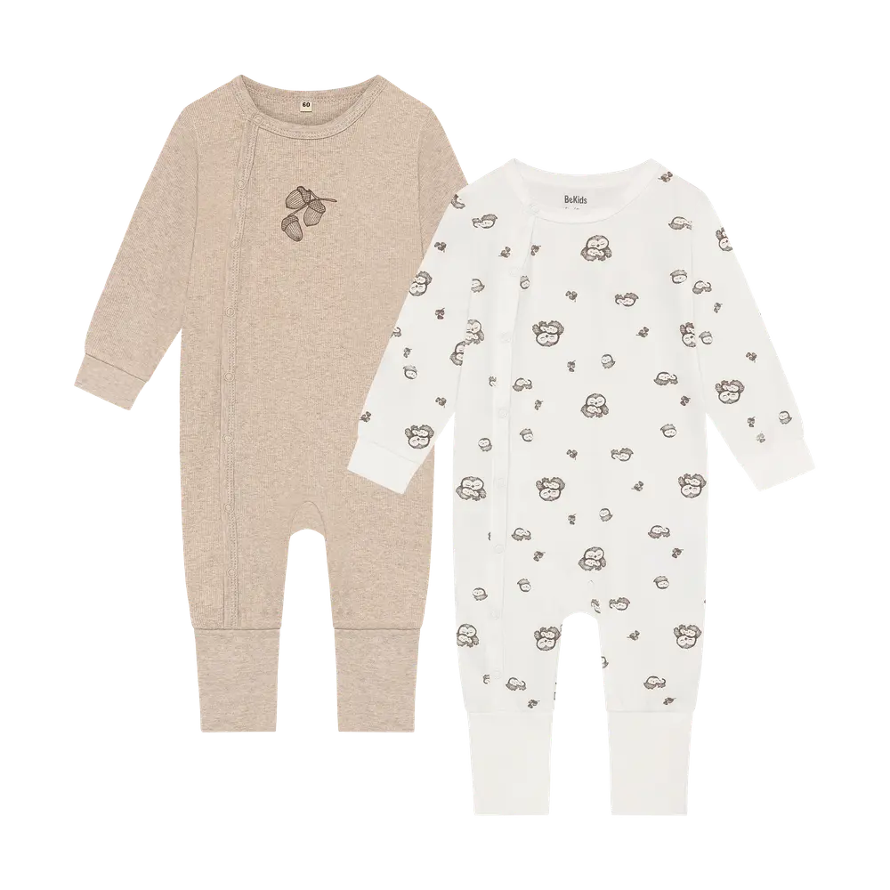BeKids Pyjamas 2-Pack - Silver Mink - 50