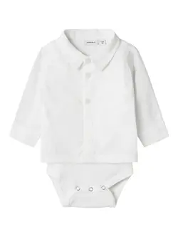 Nasin skjortebody - BRIGHWHITE | Kläder - Toppar - Skjortor - Bodykjortor | BabyMode