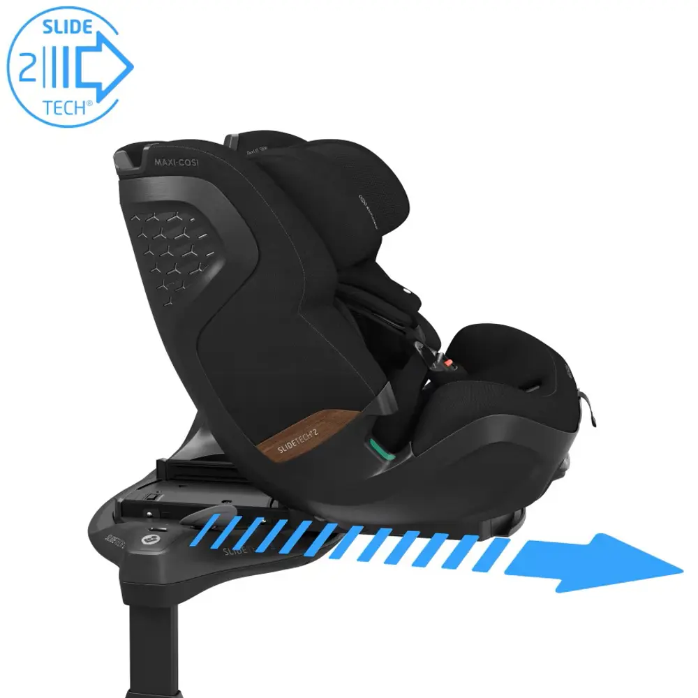 Maxi-Cosi Pearl XL Slide Pro Bilbarnstol - Authentic Black | Bilbarnstolar - Bakåtvända bilbarnstolar 9-36 Kg - Bakåtvända bilbarnstolar upp till 36 kg | BabyMode