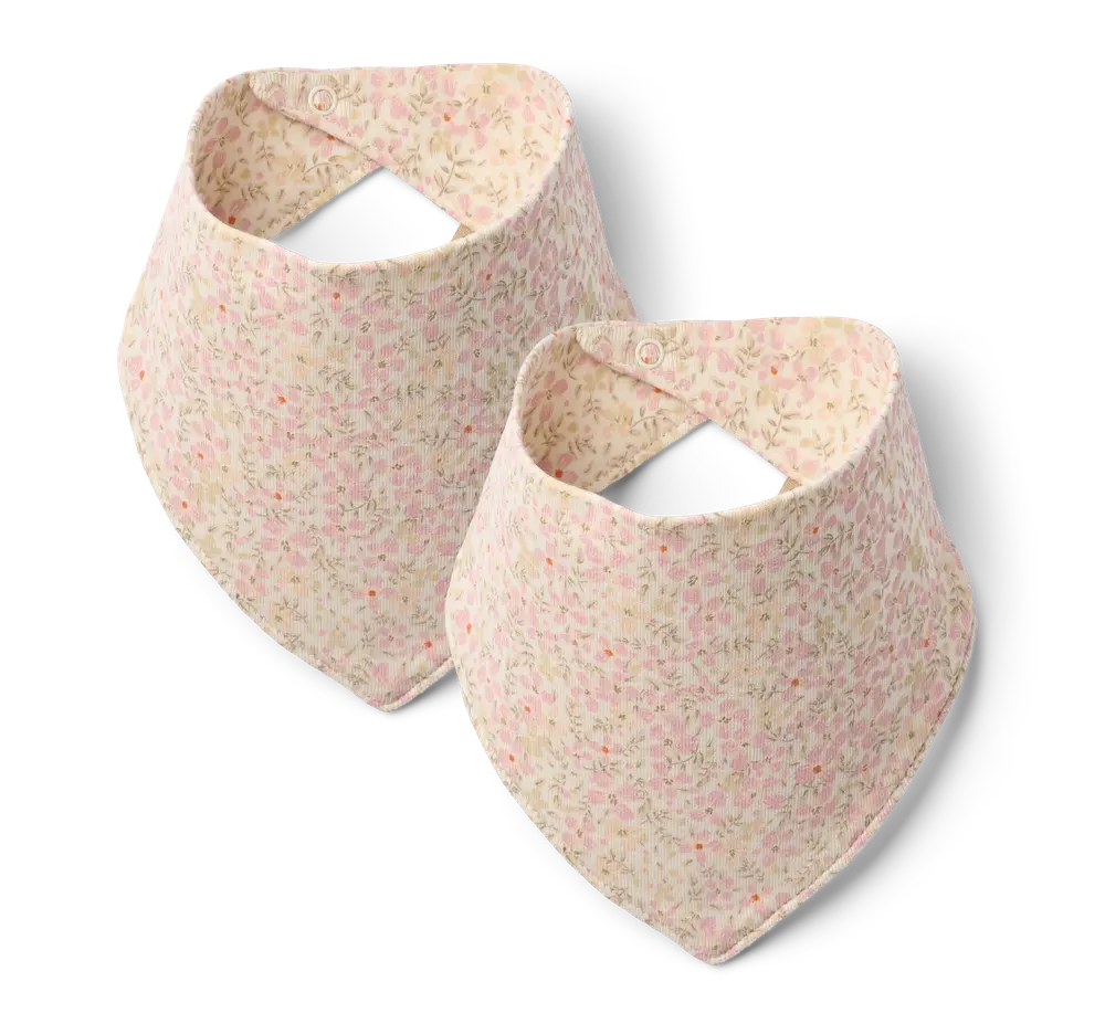 Eden Bid 2-Pack - Coral Flowers - ONESIZE | Barnkläder - Tillbehör accessoarer - Dregglisar | BabyMode