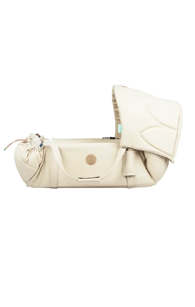 Najell SleepCarrier Sufflett - Oat Beige | Barnvagnar - Barnvagnstillbehör - Baby nest med handtag | BabyMode