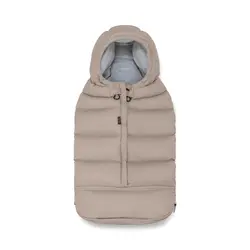 Åkpåse Puffer - Sandy Taupe | Barnvagnar - Barnvagnstillbehör - Åkpåsar | BabyMode