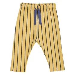 Terry Stripe Byxor - Hemp/ Navy