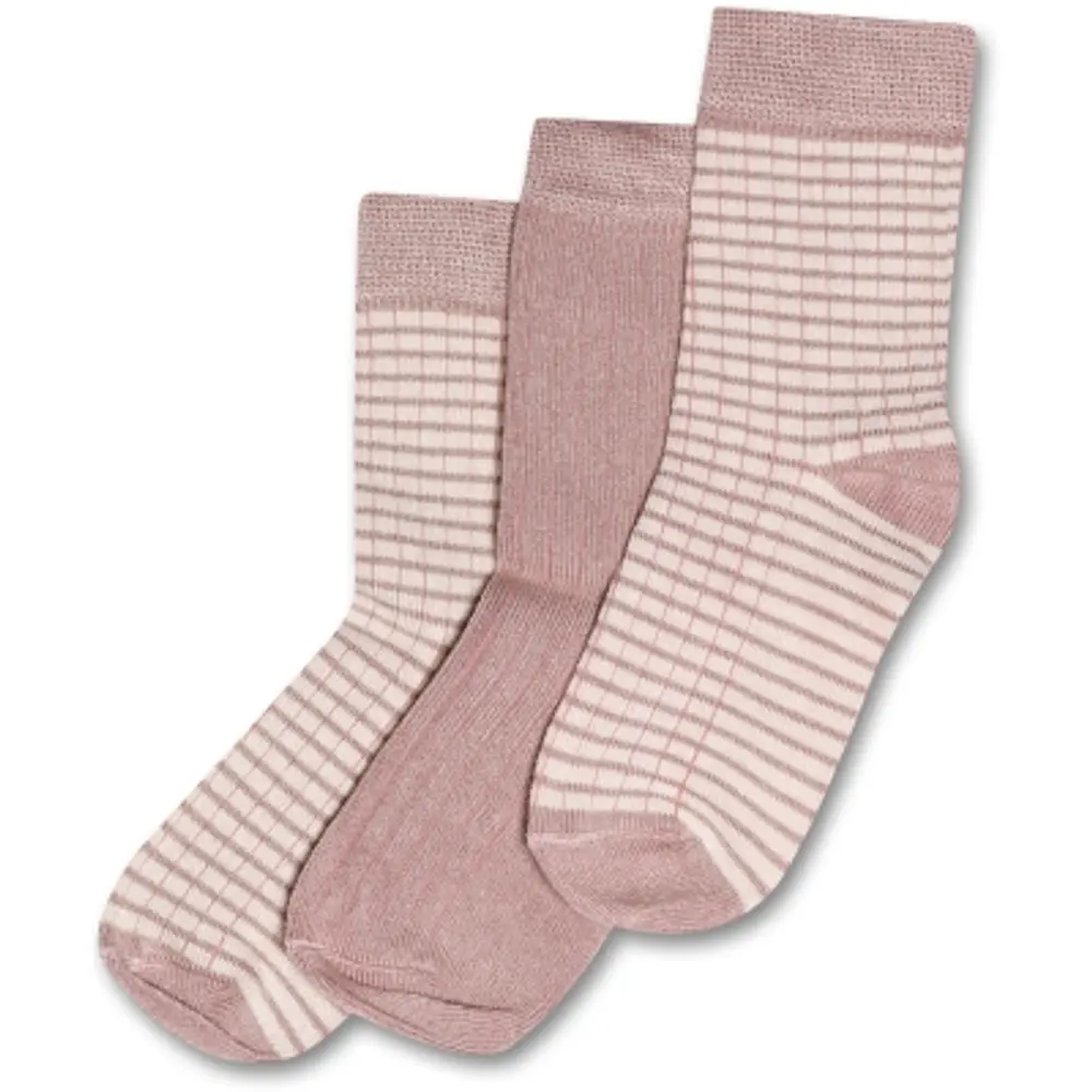 Strumpor Bambu 3-pack - Rose - 23-26 | Barnkläder - Strumpor & strumpbyxor - Strumpor | BabyMode