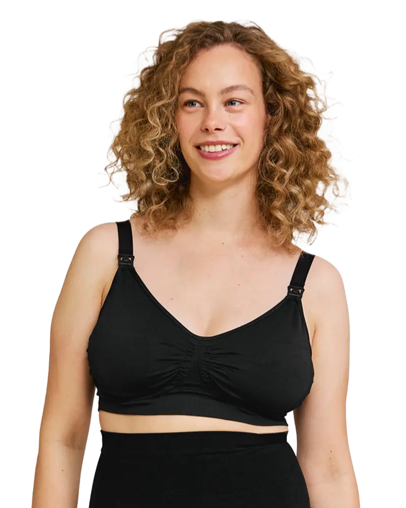 Amnings-Bh Seamless GelWire Svart - X-Large