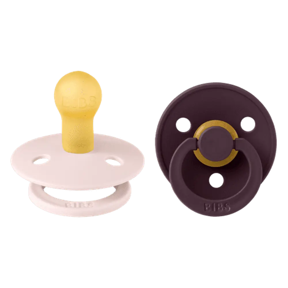 Napp Colour 2-pack Latex 0-6 mån - Petal/Plum | Baby & Barn - Sköta - Nappar | BabyMode