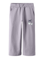 Basalt Sweat Wide Byxor - Lavender Gray