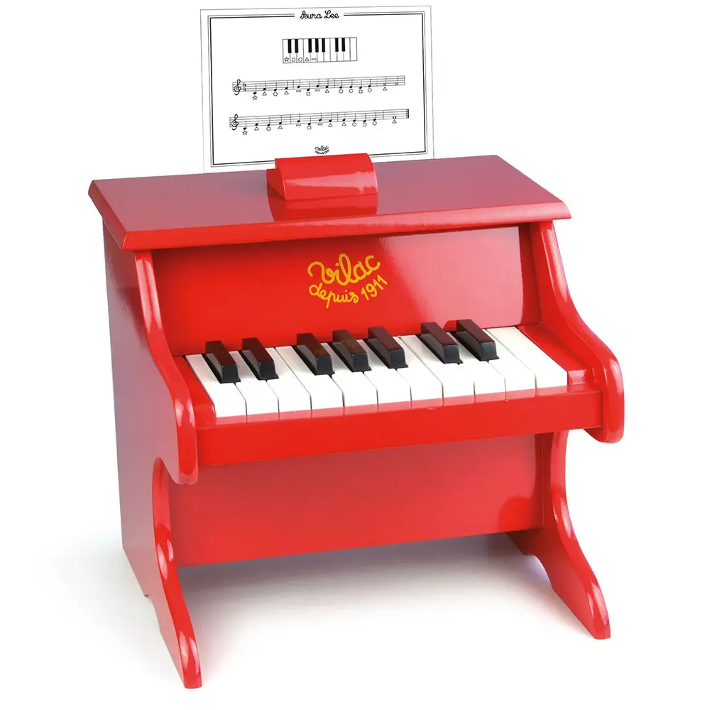 Piano - Röd | Leksaker - Kreativ lek - Musikaliska leksaker | BabyMode