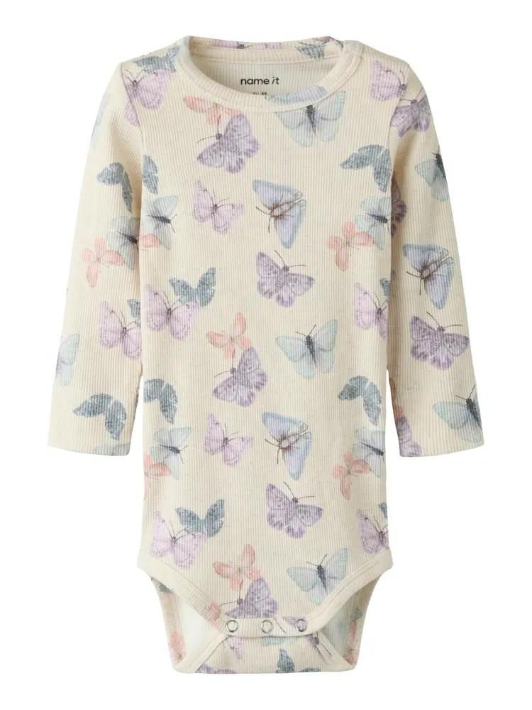 Filua Långärmad Body - Peyote - 68 | Barnkläder - Bodys & overaller - Långärmad body | BabyMode