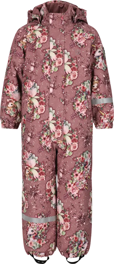 Zig Zag Vinteroverall Tower Printet W-PRO 10000 - Wistful Mauve - 116-122