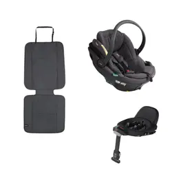 Go Beyond² inkl. bas + sparkskydd - Dark Grey Mélange | Bilbarnstolar | BabyMode