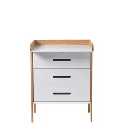 Spoke skötbord - Vit/Ek | Barnrum | BabyMode