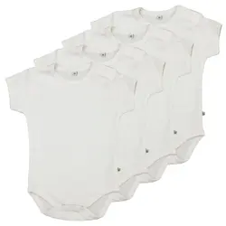Kortärmad Body 4-pack - White | Kläder - Bodys & overaller - Kortärmad body | BabyMode