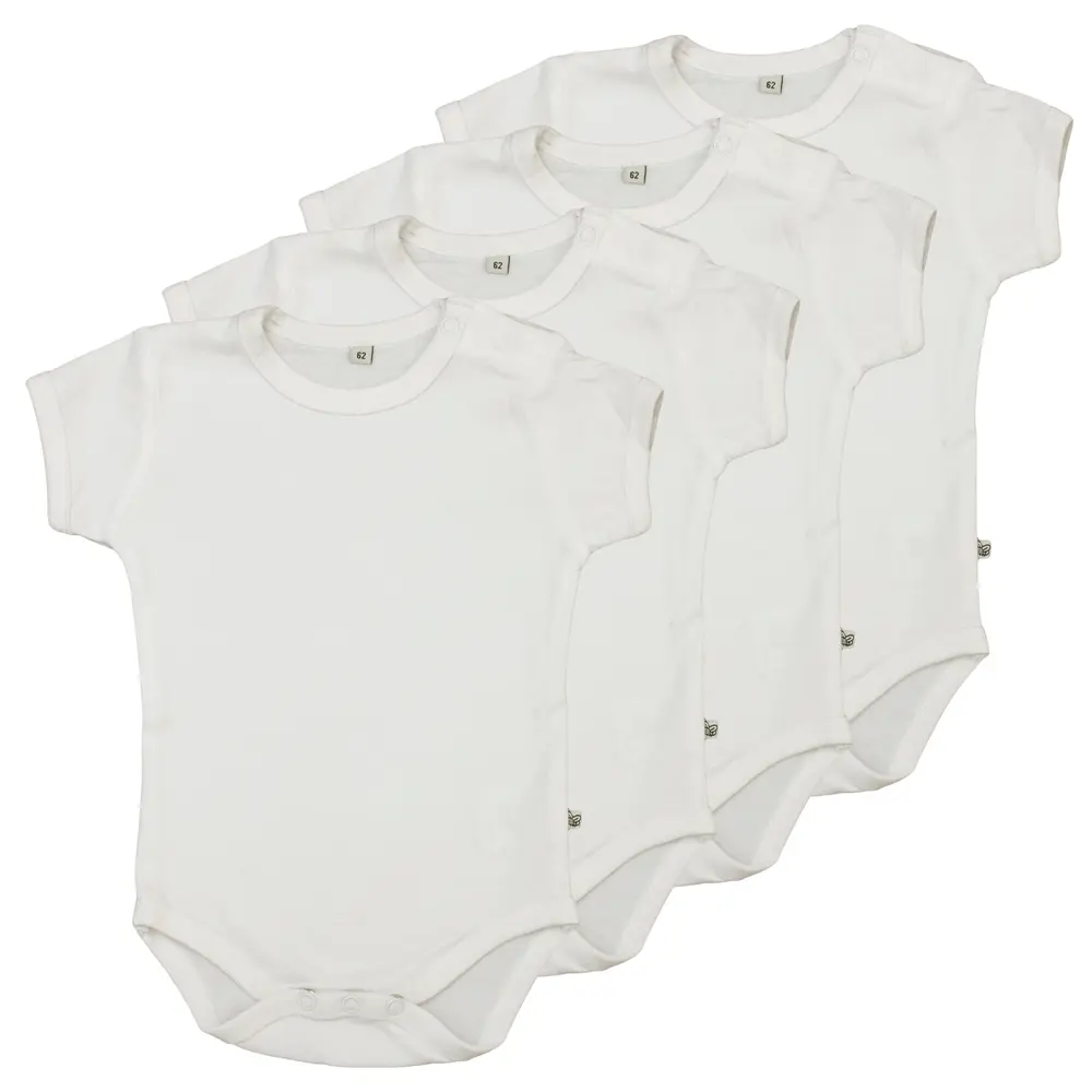 Kortärmad Body 4-pack - White - 98 | Barnkläder - Bodys & overaller - Kortärmad body | BabyMode