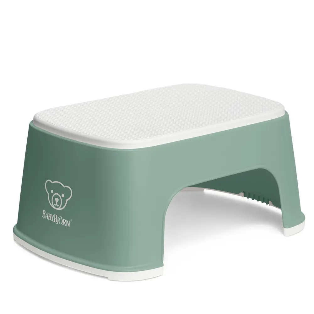 Stadig Barnpall - Grågrön/vit | Baby & Barn - Sköta - Pottor, toalettsitsar & pallar | BabyMode