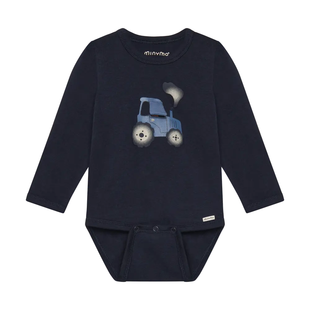 Minymo Långärmad Body - Dark Sapphire - 62