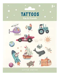 Tatueringar Jim & Friends | Leksaker - Köksleksaker & hemmalek - Nagellack & tatueringar | BabyMode