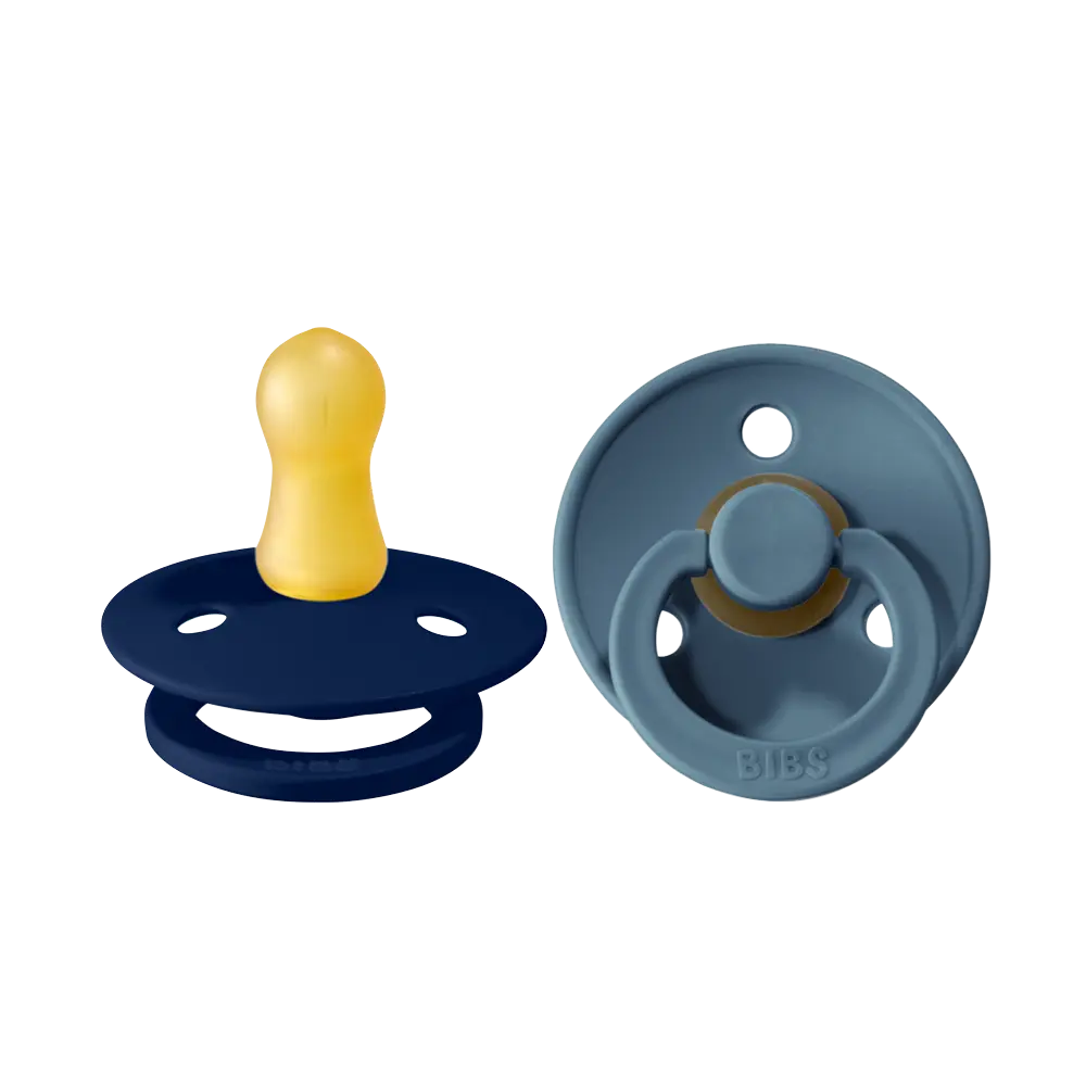 Napp Colour 2-pack Latex Rund 0-6 mån - Deep Space/Petrol | Baby & Barn - Sköta - Nappar | BabyMode